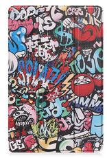 BASEY. Hoesje Geschikt voor Lenovo Tab P11 (2e Gen) Hoes Case Tablet Hoesje Tri-fold - Hoes Geschikt voor Lenovo Tab P11 (2nd Gen) Hoesje Hard Cover Bookcase Hoes - Graffity