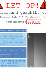 BASEY. Hoesje Geschikt voor Lenovo Tab P11 (2e Gen) Hoes Case Tablet Hoesje Tri-fold - Hoes Geschikt voor Lenovo Tab P11 (2nd Gen) Hoesje Hard Cover Bookcase Hoes - Graffity