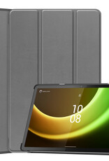 BASEY. Hoesje Geschikt voor Lenovo Tab P11 (2e Gen) Hoes Case Tablet Hoesje Tri-fold - Hoes Geschikt voor Lenovo Tab P11 (2nd Gen) Hoesje Hard Cover Bookcase Hoes - Grijs