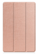 BASEY. Hoesje Geschikt voor Lenovo Tab P11 (2e Gen) Hoes Case Tablet Hoesje Tri-fold - Hoes Geschikt voor Lenovo Tab P11 (2nd Gen) Hoesje Hard Cover Bookcase Hoes - Rosé goud