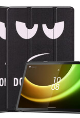 BASEY. Hoesje Geschikt voor Lenovo Tab P11 (2e Gen) Hoes Case Tablet Hoesje Tri-fold - Hoes Geschikt voor Lenovo Tab P11 (2nd Gen) Hoesje Hard Cover Bookcase Hoes - Don't Touch Me