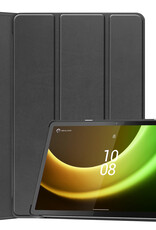 Hoesje Geschikt voor Lenovo Tab P11 (2e Gen) Hoes Case Tablet Hoesje Tri-fold - Hoes Geschikt voor Lenovo Tab P11 (2nd Gen) Hoesje Hard Cover Bookcase Hoes - Zwart