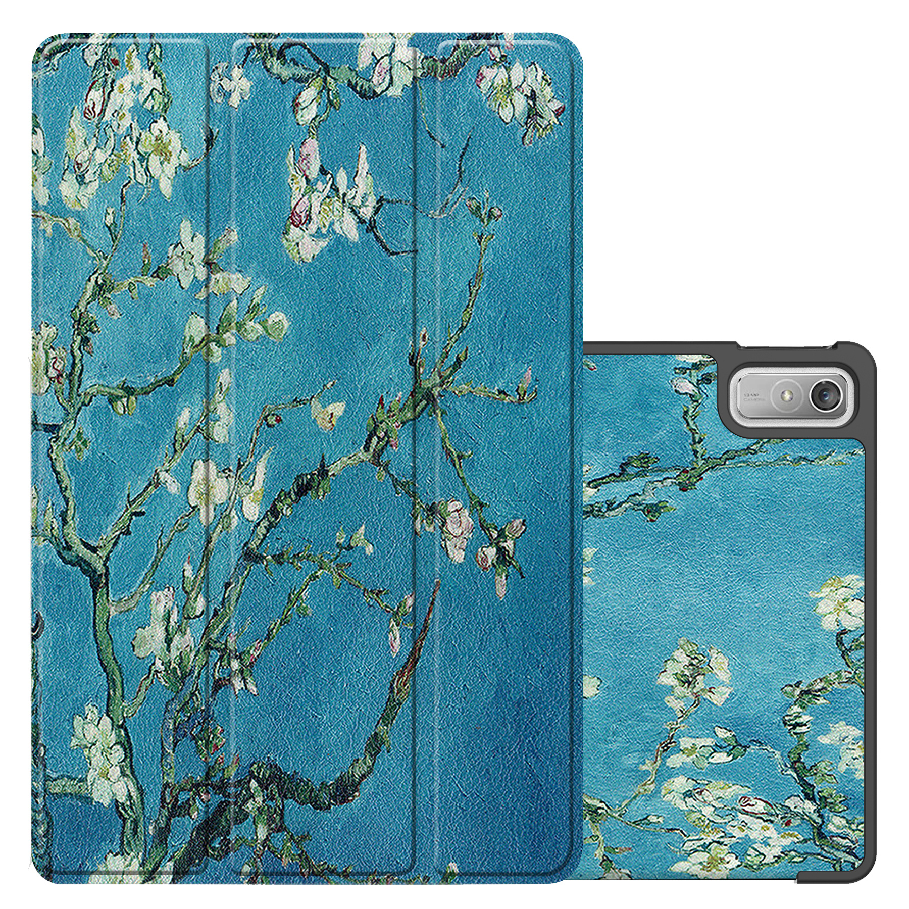 NoXx Hoesje Geschikt voor Lenovo Tab P11 (2e Gen) Hoesje Case Hard Cover Hoes Book Case - Bloesem