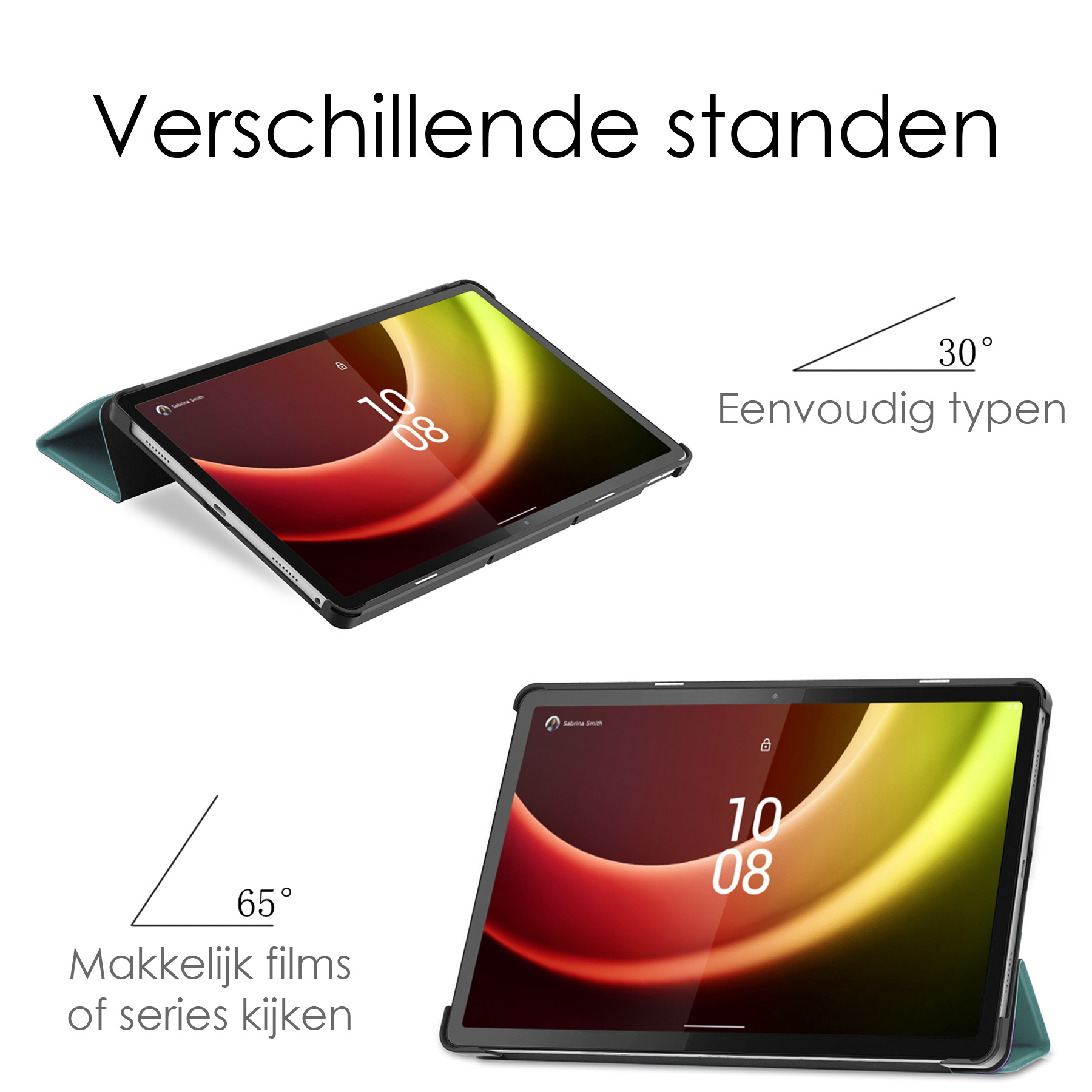 NoXx Hoesje Geschikt voor Lenovo Tab P11 (2e Gen) Hoesje Case Hard Cover Hoes Book Case - Donkergroen