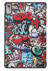 NoXx Hoesje Geschikt voor Lenovo Tab P11 (2e Gen) Hoesje Case Hard Cover Hoes Book Case - Graffity