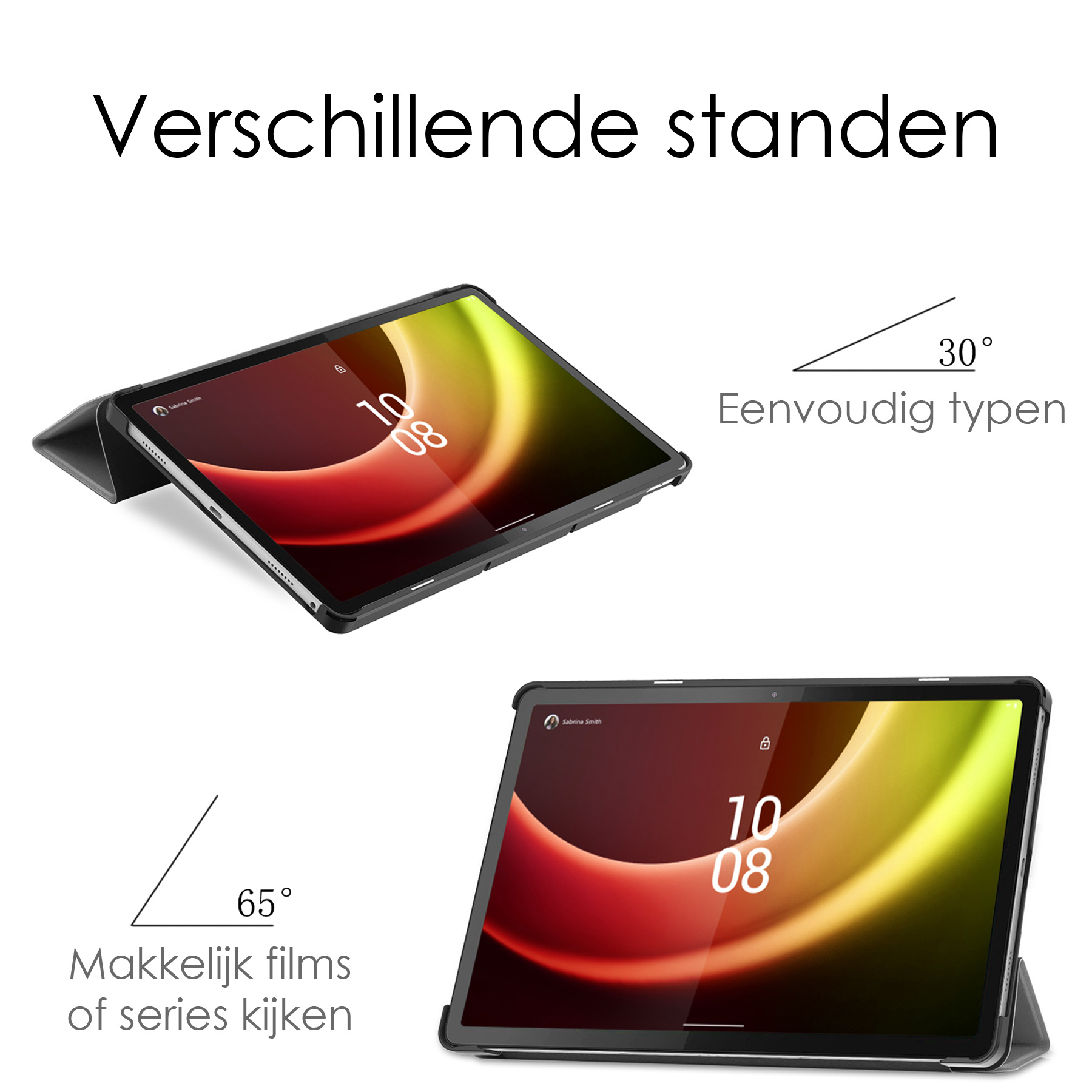 NoXx Hoesje Geschikt voor Lenovo Tab P11 (2e Gen) Hoesje Case Hard Cover Hoes Book Case - Grijs