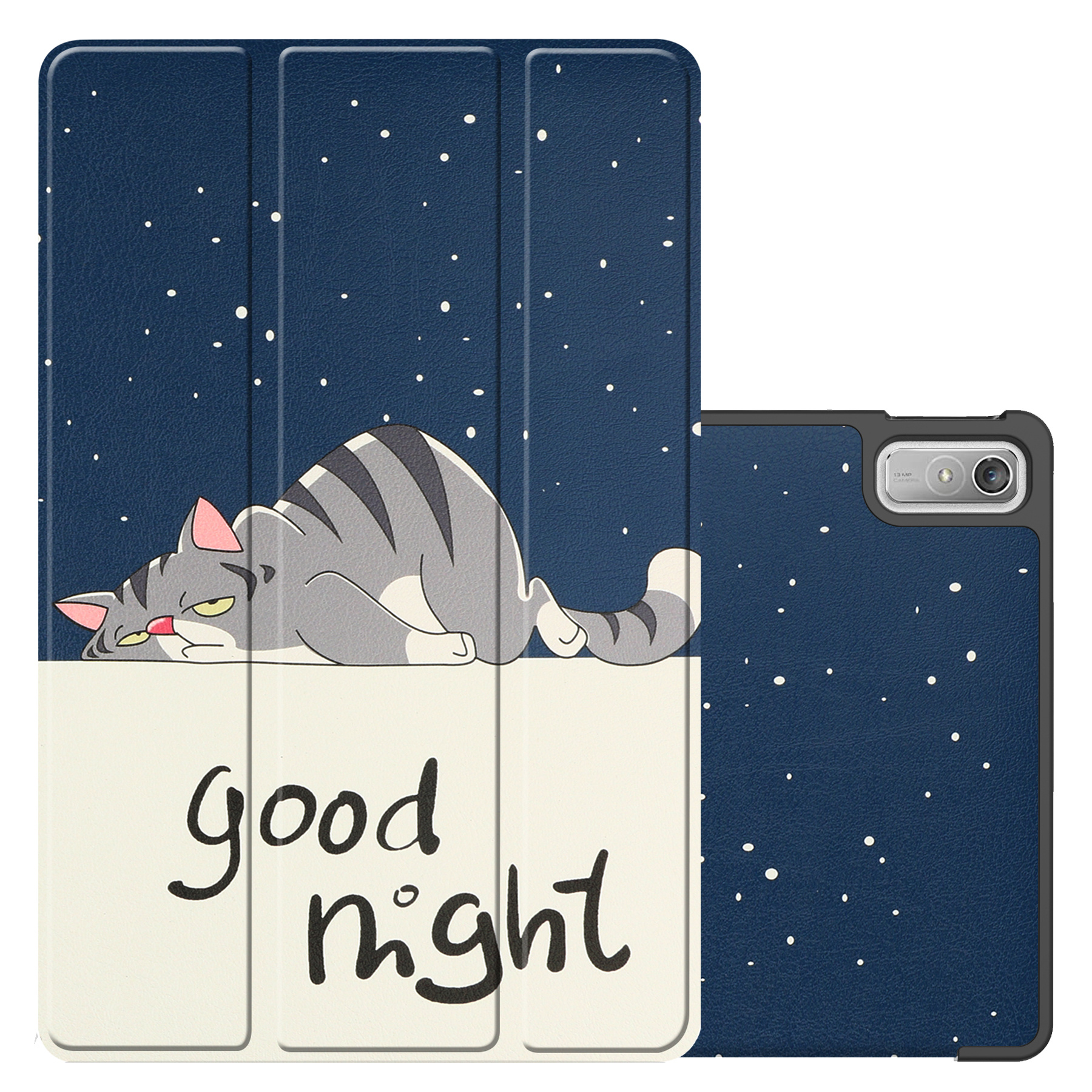 NoXx Hoesje Geschikt voor Lenovo Tab P11 (2e Gen) Hoesje Case Hard Cover Hoes Book Case - Kat