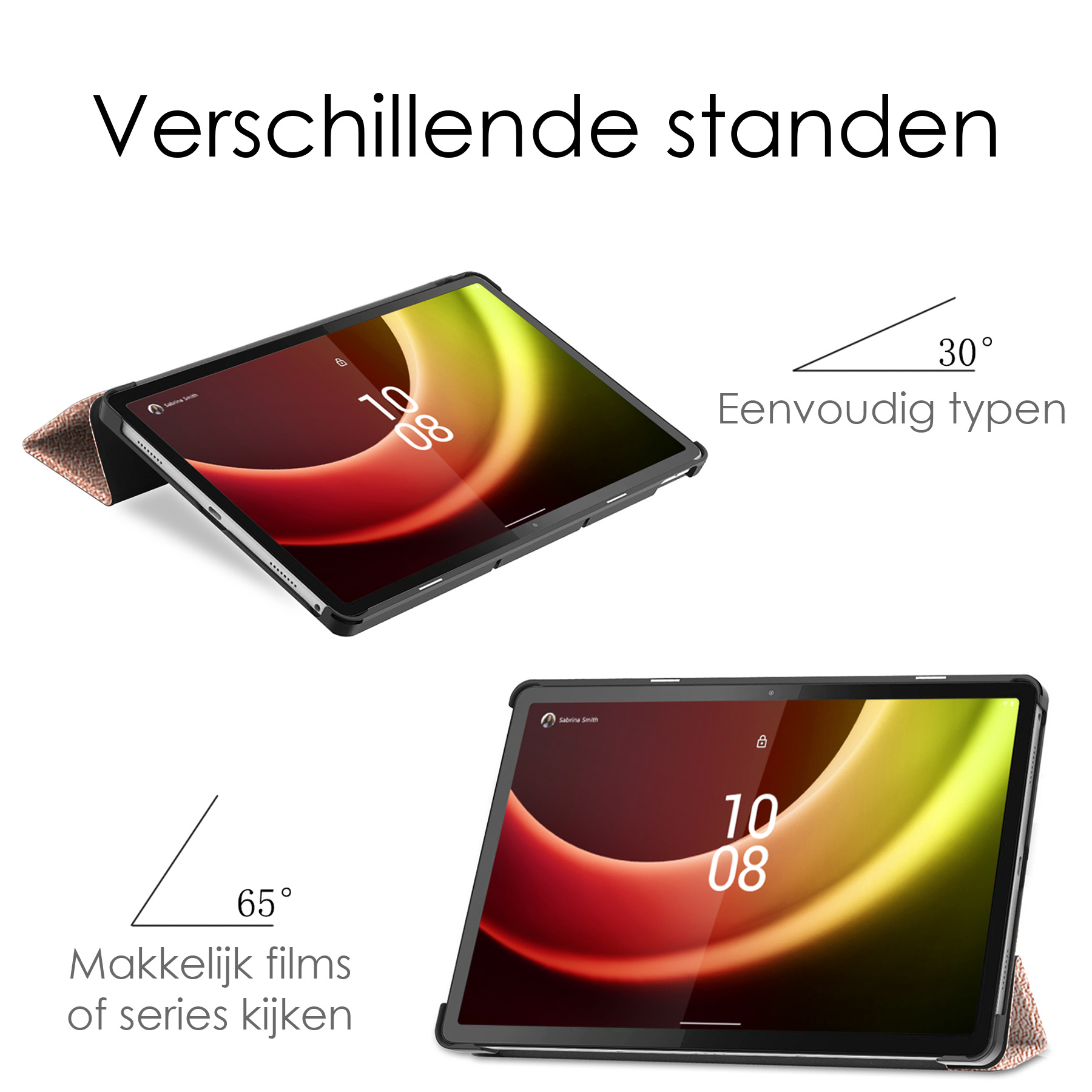 NoXx Hoesje Geschikt voor Lenovo Tab P11 (2e Gen) Hoesje Case Hard Cover Hoes Book Case - Rosé goud