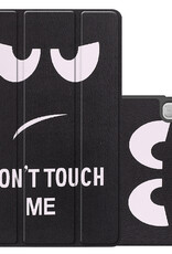NoXx Hoesje Geschikt voor Lenovo Tab P11 (2e Gen) Hoesje Case Hard Cover Hoes Book Case - Don't Touch Me