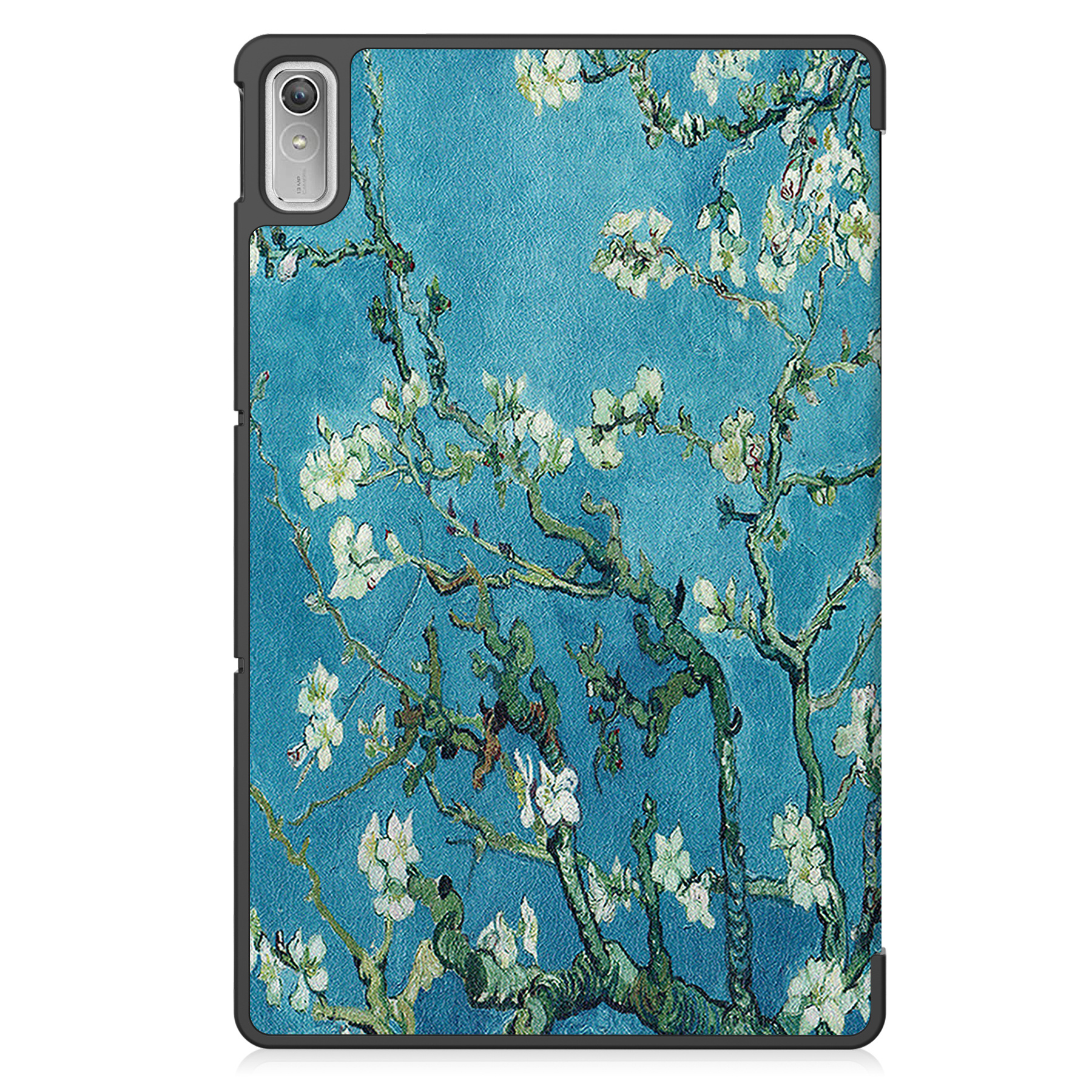 Nomfy Hoes Geschikt voor Lenovo Tab P11 (2e Gen) Hoes Tri-fold Tablet Hoesje Case - Hoesje Geschikt voor Lenovo Tab P11 (2nd Gen) Hoesje Hardcover Bookcase - Bloesem