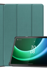 Nomfy Hoes Geschikt voor Lenovo Tab P11 (2e Gen) Hoes Tri-fold Tablet Hoesje Case - Hoesje Geschikt voor Lenovo Tab P11 (2nd Gen) Hoesje Hardcover Bookcase - Donkergroen