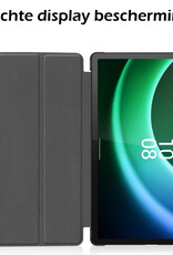 Nomfy Hoes Geschikt voor Lenovo Tab P11 (2e Gen) Hoes Tri-fold Tablet Hoesje Case - Hoesje Geschikt voor Lenovo Tab P11 (2nd Gen) Hoesje Hardcover Bookcase - Donkergroen