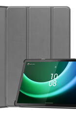 Nomfy Hoes Geschikt voor Lenovo Tab P11 (2e Gen) Hoes Tri-fold Tablet Hoesje Case - Hoesje Geschikt voor Lenovo Tab P11 (2nd Gen) Hoesje Hardcover Bookcase - Grijs