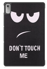 Nomfy Hoes Geschikt voor Lenovo Tab P11 (2e Gen) Hoes Tri-fold Tablet Hoesje Case - Hoesje Geschikt voor Lenovo Tab P11 (2nd Gen) Hoesje Hardcover Bookcase - Don't Touch Me
