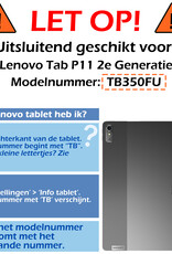 Nomfy Hoes Geschikt voor Lenovo Tab P11 (2e Gen) Hoes Tri-fold Tablet Hoesje Case - Hoesje Geschikt voor Lenovo Tab P11 (2nd Gen) Hoesje Hardcover Bookcase - Don't Touch Me