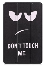 BASEY. Hoesje Geschikt voor Lenovo Tab P11 (2e Gen) Hoes Case Tablet Hoesje Tri-fold Met Screenprotector - Hoes Geschikt voor Lenovo Tab P11 (2nd Gen) Hoesje Hard Cover Bookcase Hoes - Don't Touch Me