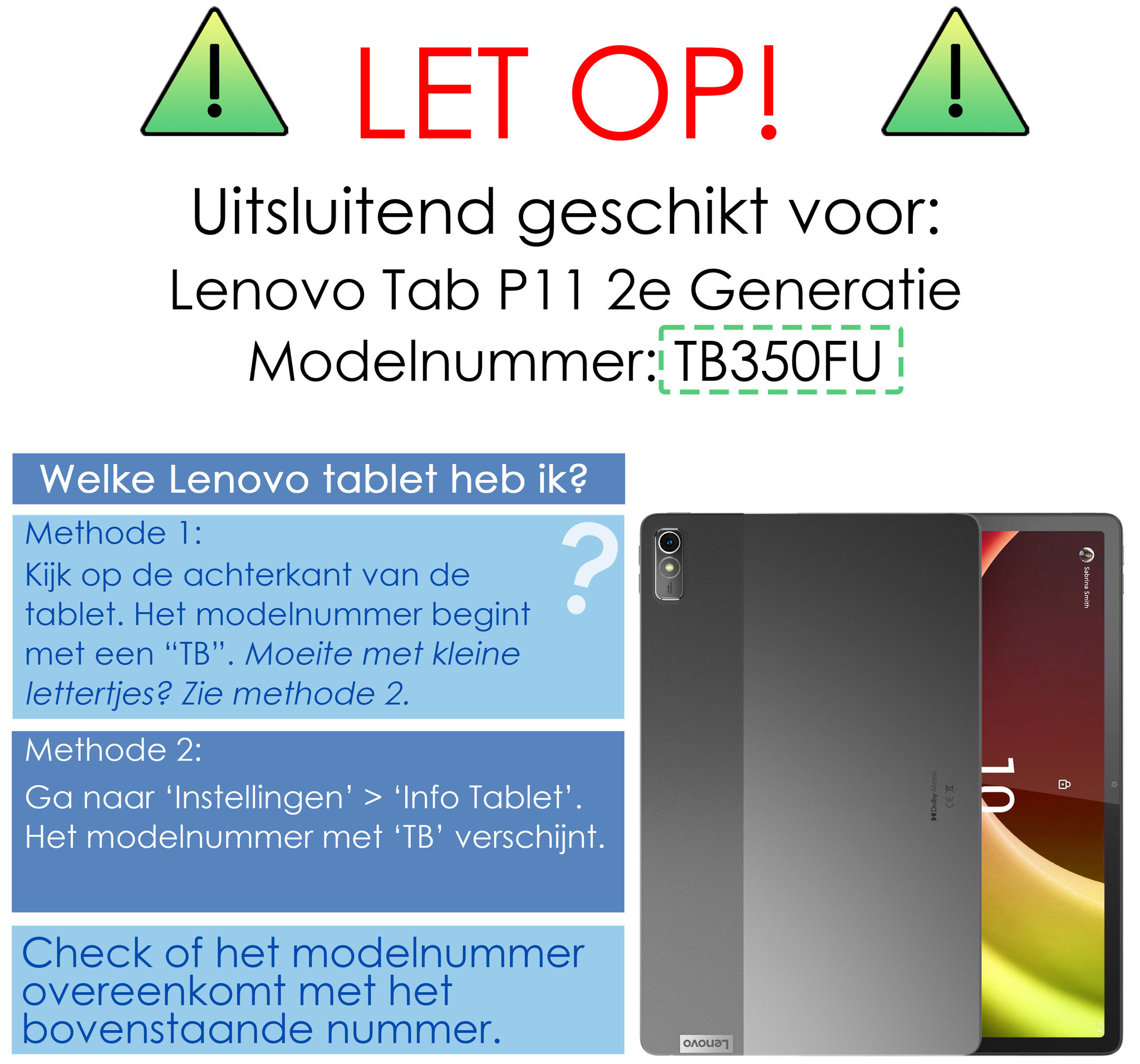 NoXx Hoesje Geschikt voor Lenovo Tab P11 (2e Gen) Hoesje Case Hard Cover Hoes Book Case Met Screenprotector - Eenhoorn