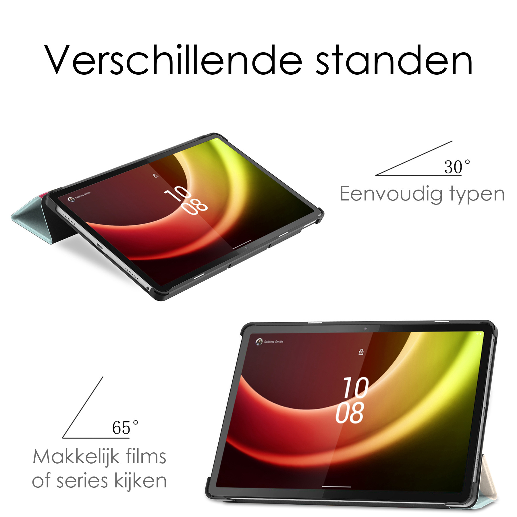 NoXx Hoesje Geschikt voor Lenovo Tab P11 (2e Gen) Hoesje Case Hard Cover Hoes Book Case Met Screenprotector - Eenhoorn