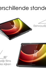 NoXx Hoesje Geschikt voor Lenovo Tab P11 (2e Gen) Hoesje Case Hard Cover Hoes Book Case Met Screenprotector - Grijs