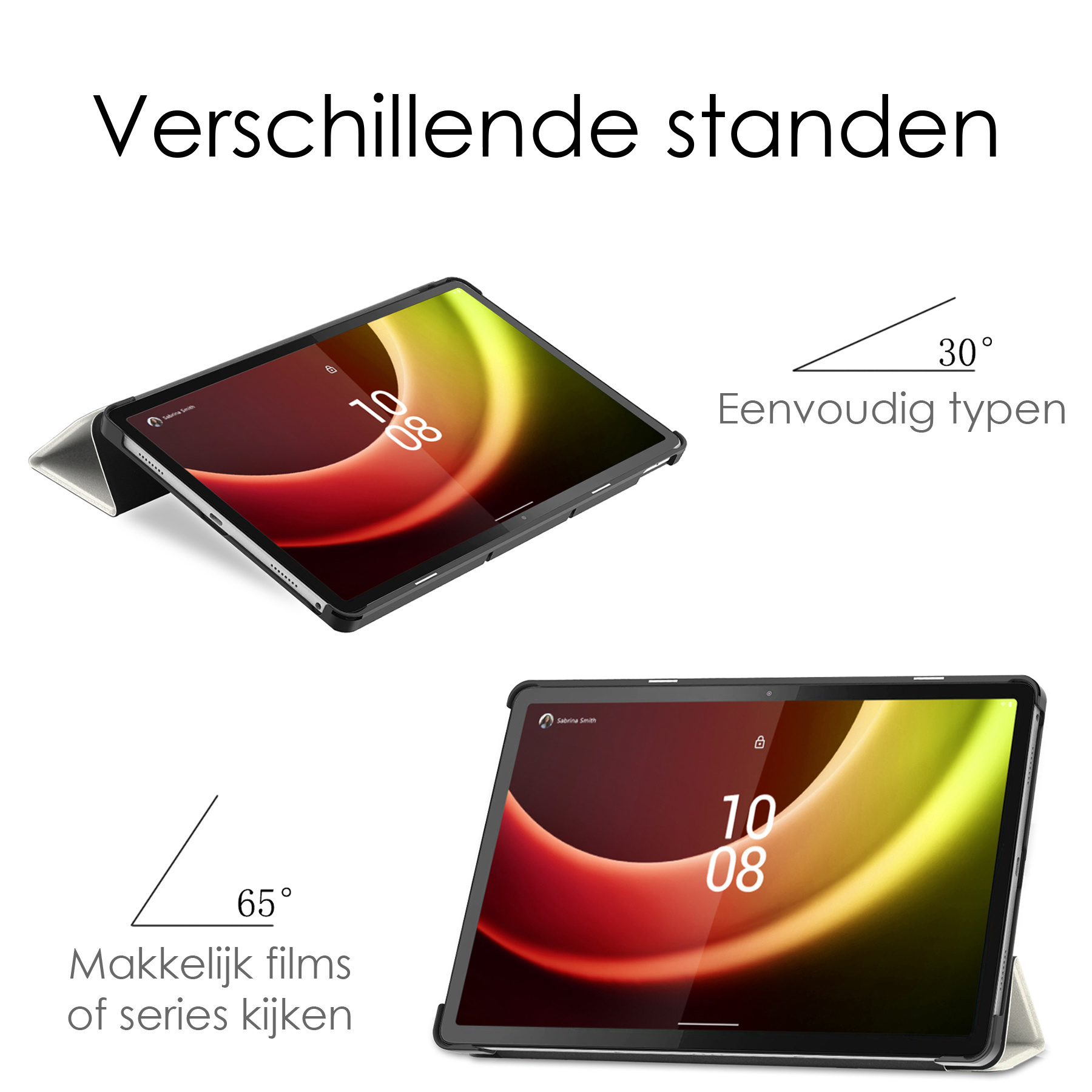 NoXx Hoesje Geschikt voor Lenovo Tab P11 (2e Gen) Hoesje Case Hard Cover Hoes Book Case Met Screenprotector - Kat