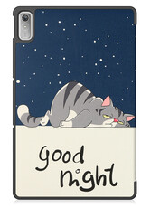 NoXx Hoesje Geschikt voor Lenovo Tab P11 (2e Gen) Hoesje Case Hard Cover Hoes Book Case Met Screenprotector - Kat