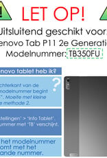 Lenovo Tab P11 (2e Gen) Hoesje Met Screenprotector Book Case Cover Met Screen Protector - Rosé Goud