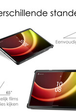 NoXx Hoesje Geschikt voor Lenovo Tab P11 (2e Gen) Hoesje Case Hard Cover Hoes Book Case Met Screenprotector - Rood