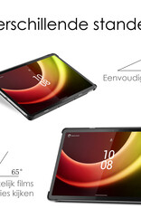 NoXx Hoesje Geschikt voor Lenovo Tab P11 (2e Gen) Hoesje Case Hard Cover Hoes Book Case Met Screenprotector - Don't Touch Me