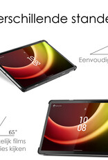 NoXx Hoesje Geschikt voor Lenovo Tab P11 (2e Gen) Hoesje Case Hard Cover Hoes Book Case Met Screenprotector - Zwart