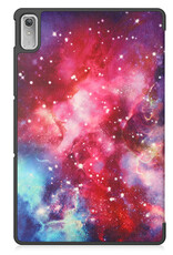Nomfy Hoes Geschikt voor Lenovo Tab P11 (2e Gen) Hoes Tri-fold Tablet Hoesje Case Met Screenprotector - Hoesje Geschikt voor Lenovo Tab P11 (2nd Gen) Hoesje Hardcover Bookcase - Galaxy
