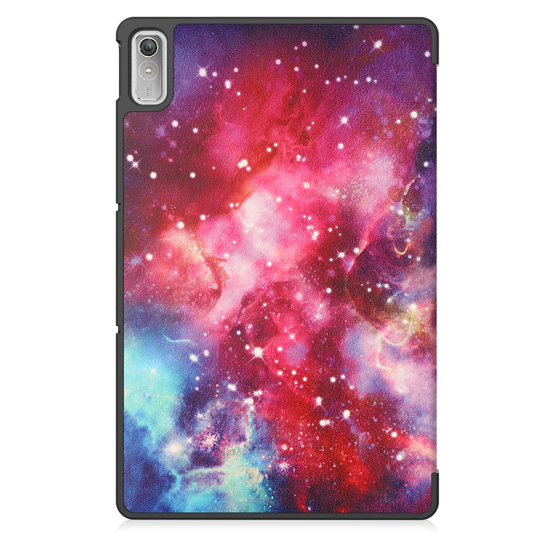 Nomfy Hoes Geschikt voor Lenovo Tab P11 (2e Gen) Hoes Tri-fold Tablet Hoesje Case Met Screenprotector - Hoesje Geschikt voor Lenovo Tab P11 (2nd Gen) Hoesje Hardcover Bookcase - Galaxy