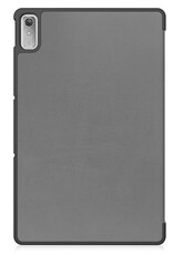Lenovo Tab P11 2nd Gen Hoes Book Case Cover Met Screenprotector - Lenovo Tab P11 2nd Gen Book Case - Lenovo Tab P11 (2e Gen) Hoesje Met Beschermglas - Grijs