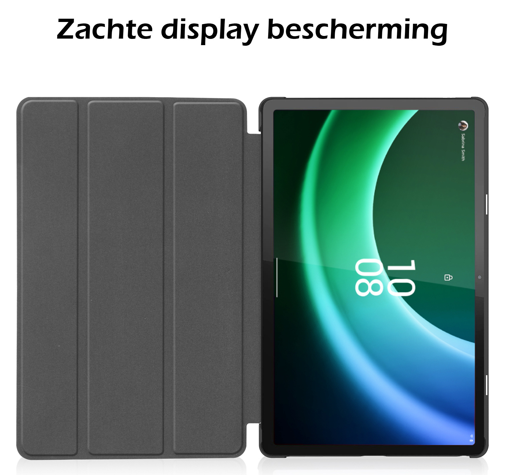 Nomfy Hoes Geschikt voor Lenovo Tab P11 (2e Gen) Hoes Tri-fold Tablet Hoesje Case Met Screenprotector - Hoesje Geschikt voor Lenovo Tab P11 (2nd Gen) Hoesje Hardcover Bookcase - Rosé goud