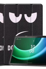 Nomfy Hoes Geschikt voor Lenovo Tab P11 (2e Gen) Hoes Tri-fold Tablet Hoesje Case Met Screenprotector - Hoesje Geschikt voor Lenovo Tab P11 (2nd Gen) Hoesje Hardcover Bookcase - Don't Touch Me
