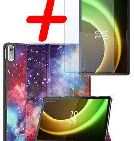 BASEY. BASEY. Lenovo Tab P11 (2e Gen) Hoes Met Screenprotector - Galaxy