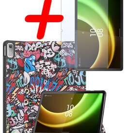 BASEY. BASEY. Lenovo Tab P11 (2e Gen) Hoes Met Screenprotector - Graffity