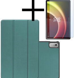 NoXx NoXx Lenovo Tab P11 (2e Gen) Hoes Met Screenprotector - Donkergroen