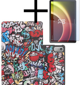 NoXx Lenovo Tab P11 (2e Gen) Hoes Met Screenprotector - Graffity