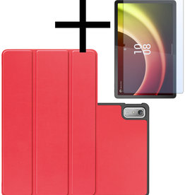 NoXx Lenovo Tab P11 (2e Gen) Hoes Met Screenprotector - Rood