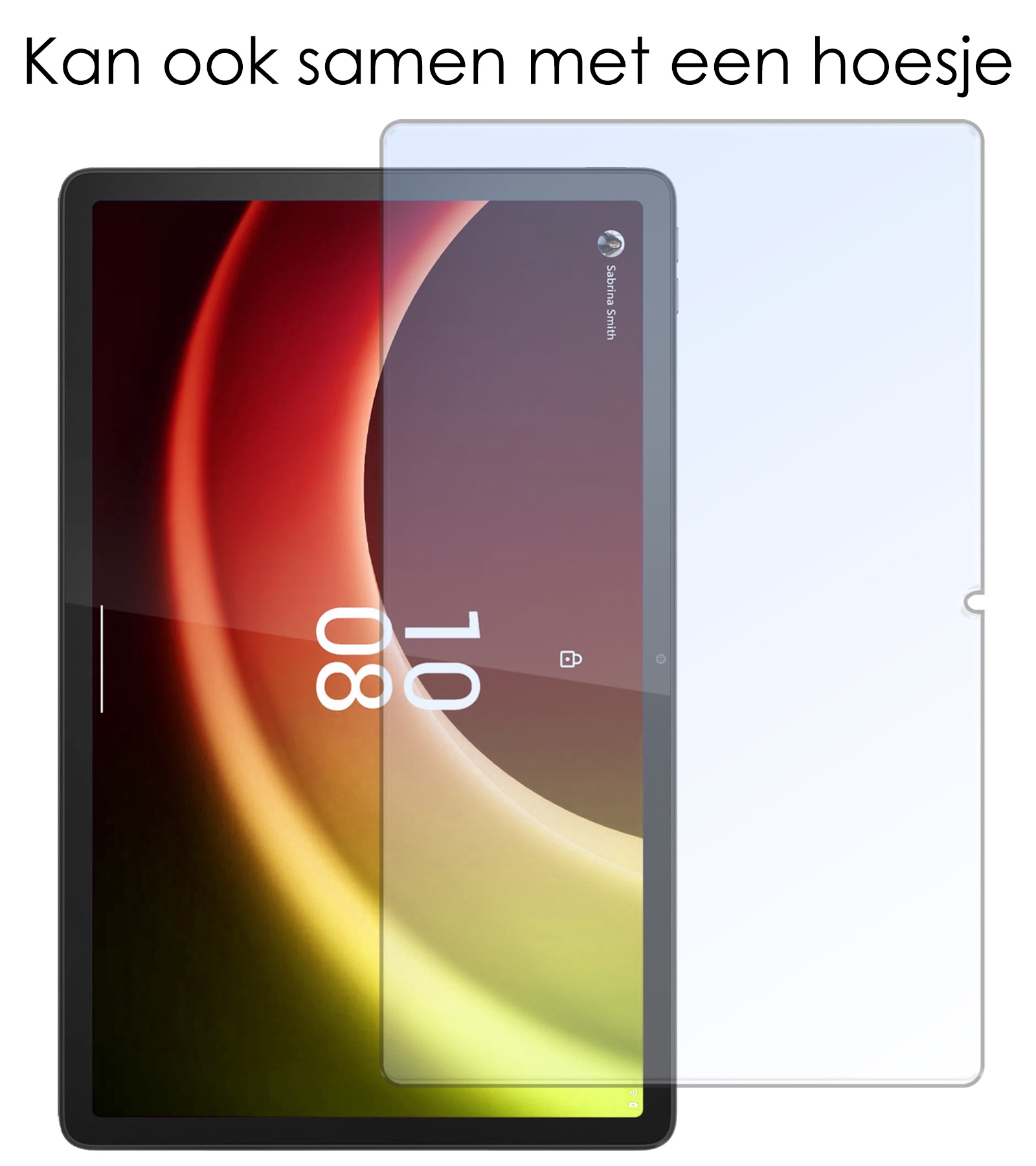NoXx Hoesje Geschikt voor Lenovo Tab P11 (2e Gen) Hoesje Case Hard Cover Hoes Book Case Met Screenprotector - Zwart
