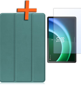 Nomfy Nomfy Lenovo Tab P11 (2e Gen) Hoes Met Screenprotector - Donkergroen