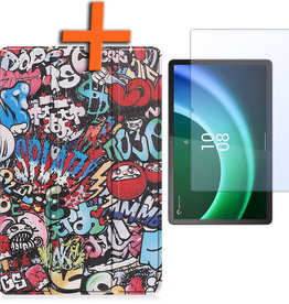 Nomfy Nomfy Lenovo Tab P11 (2e Gen) Hoes Met Screenprotector - Graffity