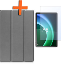 Nomfy Nomfy Lenovo Tab P11 (2e Gen) Hoes Met Screenprotector - Grijs