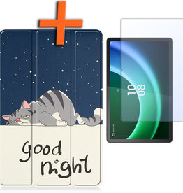 Nomfy Nomfy Lenovo Tab P11 (2e Gen) Hoes Met Screenprotector - Kat