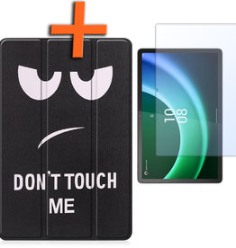 Nomfy Lenovo Tab P11 (2e Gen) Hoes Met Screenprotector - Don't Touch Me