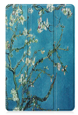 Nomfy Hoes Geschikt voor Lenovo Tab P11 (2e Gen) Hoes Tri-fold Tablet Hoesje Case - Hoesje Geschikt voor Lenovo Tab P11 (2nd Gen) Hoesje Hardcover Bookcase - Bloesem