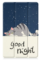 Nomfy Hoes Geschikt voor Lenovo Tab P11 (2e Gen) Hoes Tri-fold Tablet Hoesje Case - Hoesje Geschikt voor Lenovo Tab P11 (2nd Gen) Hoesje Hardcover Bookcase - Kat