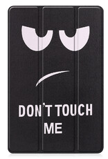 Nomfy Hoes Geschikt voor Lenovo Tab P11 (2e Gen) Hoes Tri-fold Tablet Hoesje Case - Hoesje Geschikt voor Lenovo Tab P11 (2nd Gen) Hoesje Hardcover Bookcase - Don't Touch Me