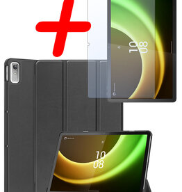 BASEY. BASEY. Lenovo Tab P11 (2e Gen) Hoes Met Screenprotector - Zwart