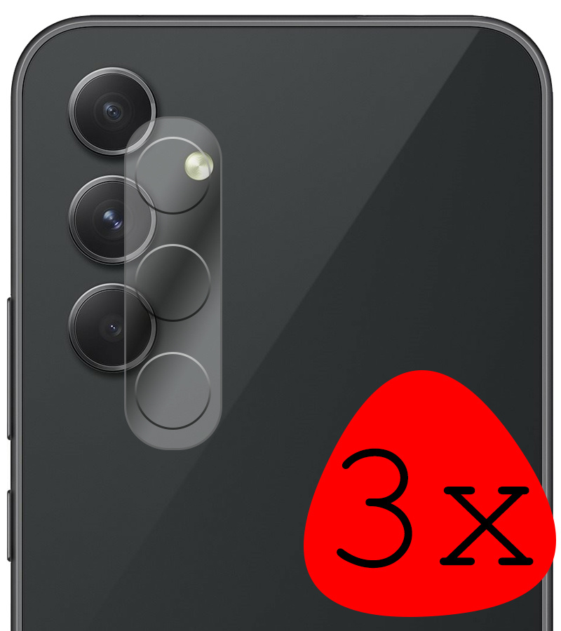 BASEY. Screenprotector Geschikt voor Samsung A14 Camera Screenprotector Tempered Glass Beschermglas Camera - Screenprotector Geschikt voor Samsung Galaxy A14 Camera Screen Protector - 3 Stuks